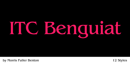 ITC Benguiat Font Poster 1